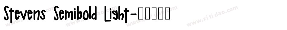 Stevens Semibold Light字体转换